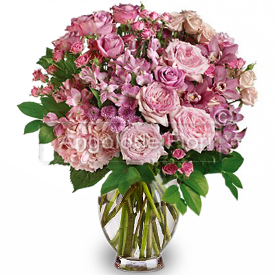 Bouquet di Fiori Misti Rosa
