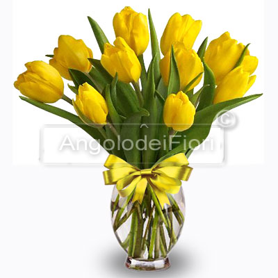  Bouquet of Yellow Tulips