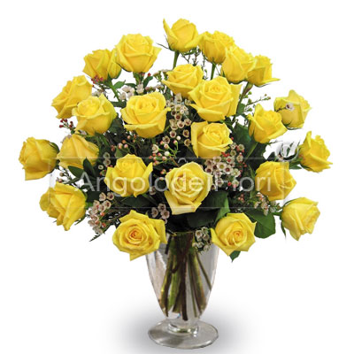 Twenty-four Yellow Roses 