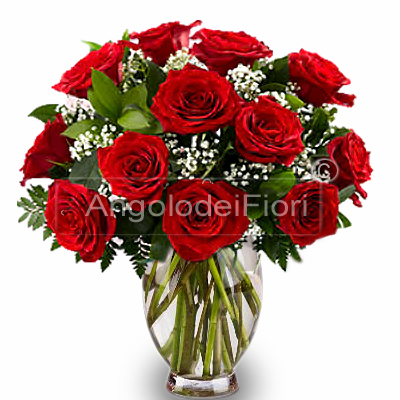 Bouquet di Rose Rosse per Laurea