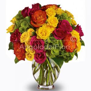 Bouquet of Roses Mixed Colors