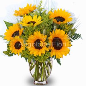 Bouquet di Girasoli e Spighe