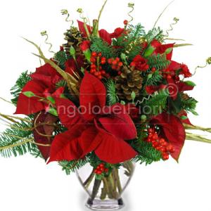 Bouquet with flowers for  Christmas