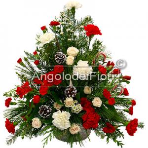 Christmas Floral Basket