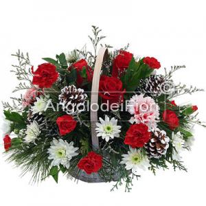 Christmas Floral Basket