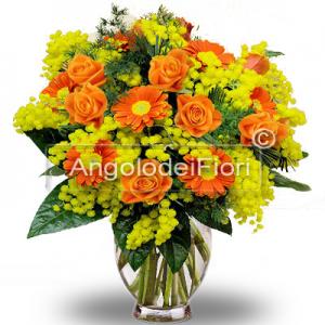 Mimosa and Orange Flowers