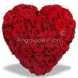 Cuore Di Rose Rosse per San Valentino